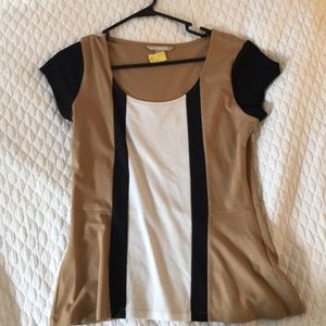 Banana Republic Striped Peplum Top -8